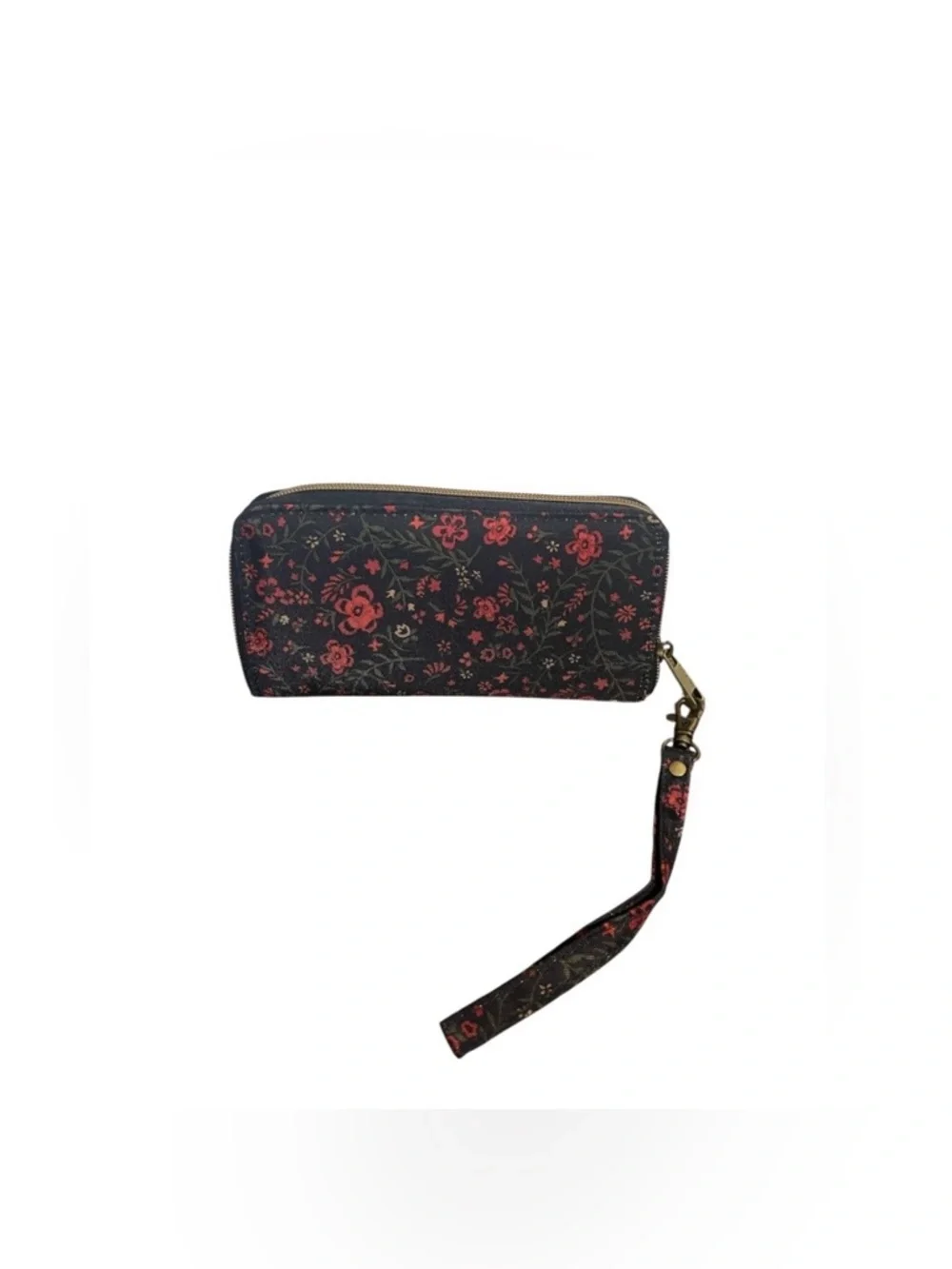 Travelon RFID Blocking Wallet Floral Red Black - Picture 3 of 4